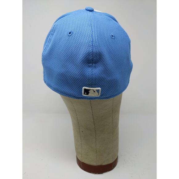 New Era 59Fifty MLB Tampa Rays 2017 Florida Hat SZ 7 1/4 White Blue Embroidered - Picture 8 of 14